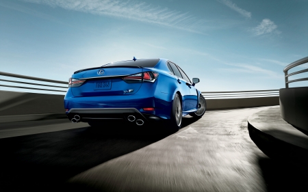 lexus gs f - lexus, sedan, car, blue