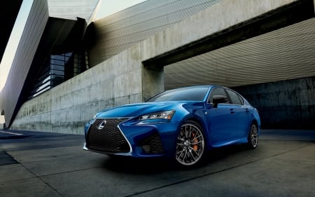 lexus gs f - lexus, sedan, car, blue