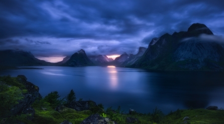 Beautiful Scenery - sky, lake, nature, mountain