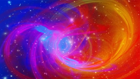 Cosmic Swirl - colorful, fractal, cosmic, galaxy