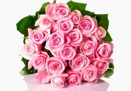 Happy Mother's Day! - white, pink, day, green, mother, bouquet, rose