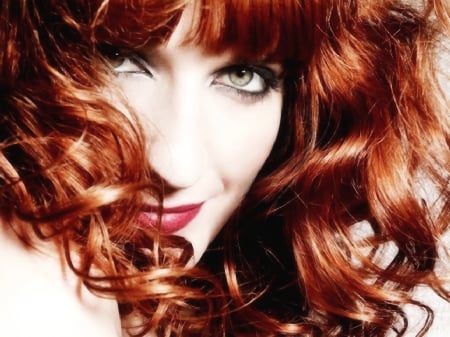 Florence Welch - redhead, woman, girl, singer, florence and the machine, face, Florence Welch