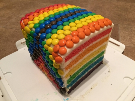 rainbow cake - cake, fun, entertainment, yummy, cool, food