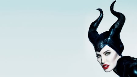 Maleficent (2014) - red, black, actress, maleficent, girl, fantasy, lips, movie, fairy, angelina jolie, woman, disney