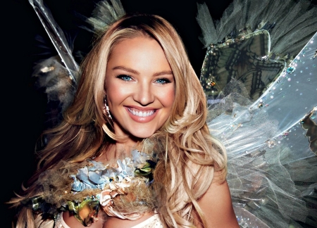 Candice Swanepoel - woman, beauty, girl, angel, wings, fashion, model, smile, candice swanepoel, blonde