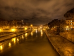 Rome,Tiber River at Night