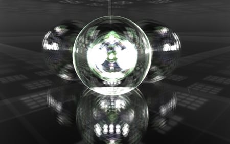 More Balls - 3d, cgi, reflection, glass