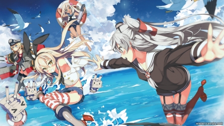 Kantai Collection - girls, anime, kantai collection, sea