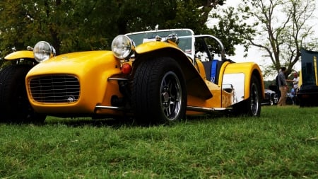 Lotus - lotus, yellow, car, custom