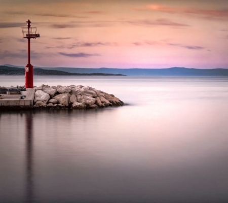 Alone - architecture, lighthouses, boats, lonely