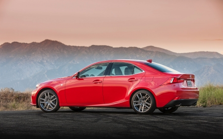 lexus is f sport - sport, lexus, sedan, mountain