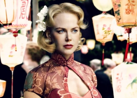 Australia (2008) - girl, chinese, blonde, lantern, actress, australia, Nicole Kidman, woman, movie