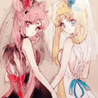 Black Lady & Princess Serenity