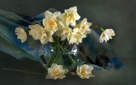 Still Life with Flowers - vase, flowets, bouquet, flora