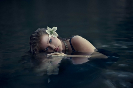 Lovely Girl - woman, water, lovely, model