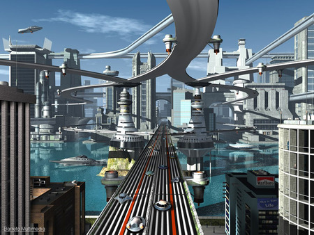 Metropolis - city, fantasy, 3d