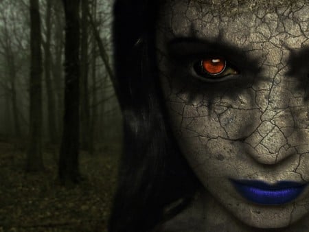 Scary - art, abstract, 3d, fair, eye, gothic, fantasy