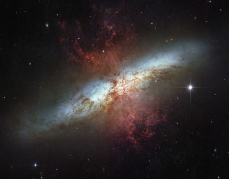 M82 - cloud, space, orbit, day