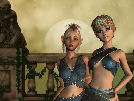 Elven Friendship - elf, fantasy, elves