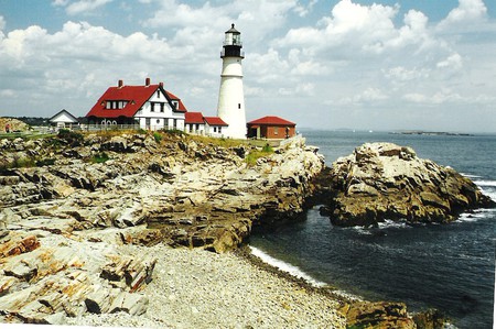 lighthouse - maine, portland head, cape elizabeth