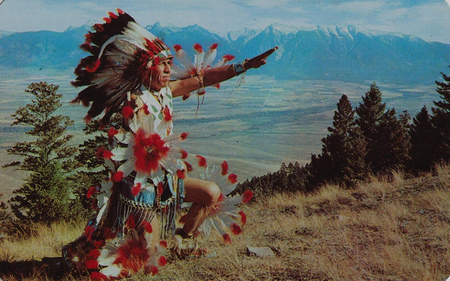 indian prayer - national bison, montana, moiese, flathead