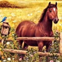 Horse and Bird