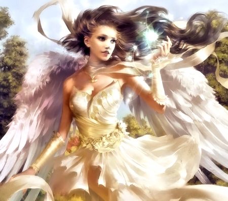 Beautiful Angel - Fantasy, pretty, Art, Angel