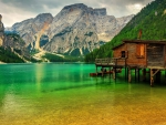 Lake in South Tyrol, Italian Alps