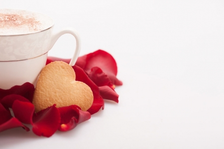 ♥ - petals, red, cup, soft