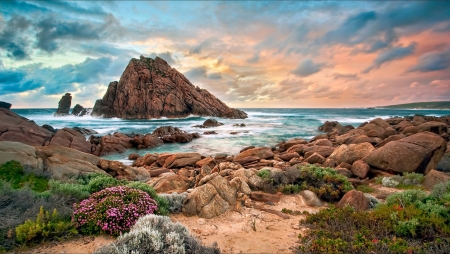 Amazing Nature - clouds, sea, beach, beautiful