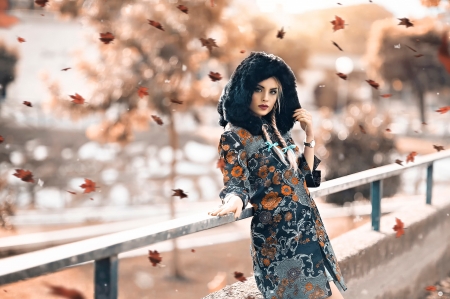 Autumn Pretty - autumn, girl, pretty, lovely