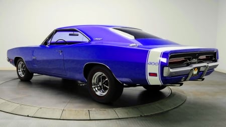 1969 Dodge Charger 500 - HEMI, Blue Car, Dodge Charger, Muscle Car