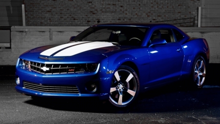 2010 SS Camaro - ss, blue camaro, chevrolet, chevy