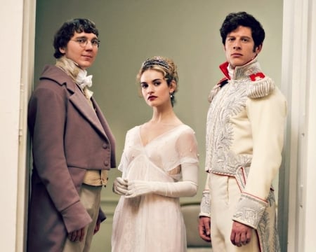 War & Peace (2016) - actor, people, tv series, Lily James, man, actress, Paul Dano, white, James Norton, history, woman, war and peace