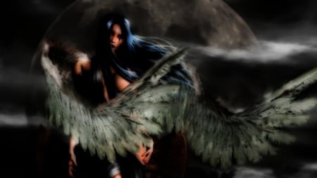 Gothic angel - fantasy, Gothic, angel, warrior