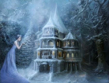 Let it snow - house, Let it snow, girl, fantasy