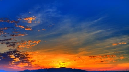 The Sky - clouds, sunrise, nature, sky