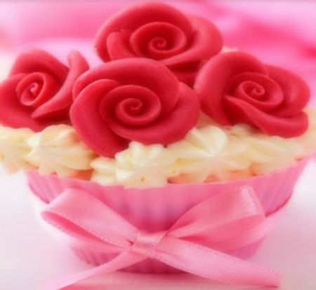 CupCake ♥ - Cupcake, delicious, sweet, Bow