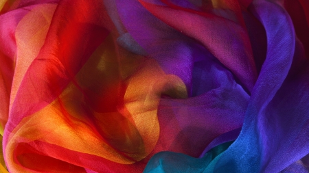 Silk Colour - pretty, colours, silk, rainbow