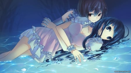 Kawaii Girls - girls, anime, water, kawaii