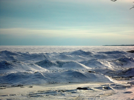 lake ontario - winter, ice, water, lake ontario