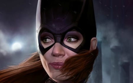 BatGirl - black, dc comics, fantasy, woman, marvel, girl, art, batgirl