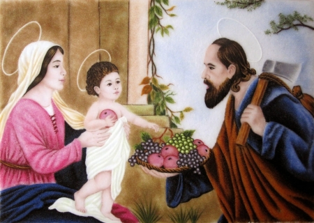 Sacred family - christ, jesus, family, mary, mother