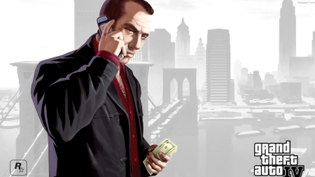 Grand Theft Auto IV - Mikhail Faustin - Grand Theft Auto IV, Mikhail Fausten, GTA IV, Open World, Gaming, GTA 4, Loading Screen, gta