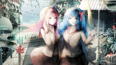 Vocaloid - Vocaloid, Girls, Hatsune Miku, Megurine Luka, Anime