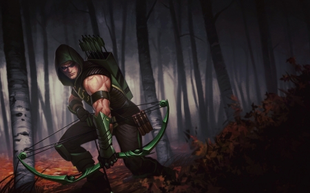 Green Arrow - illustration, dc comics, comics, fantasy, Green Arrow, superhero