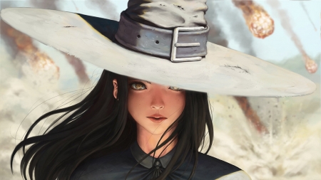 Cowgirl....... - style, girls, western, animated, women, models, hats, anime, cowgirls, drawing, art, brunettes, fun, female