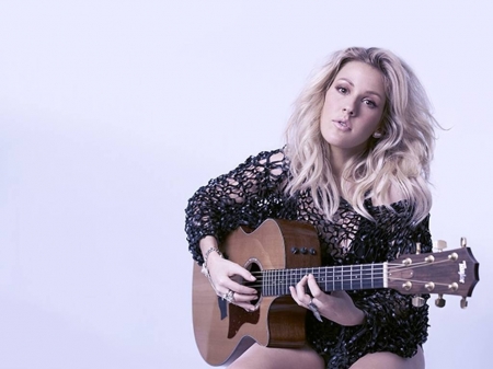 Ellie Goulding - Goulding, beautiful, singer, Ellie, Ellie Goulding, guitar, 2016, model, wallpaper