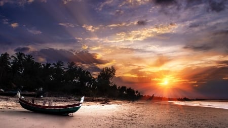 Beautiful Sunset - beach, sky, nature, sunset