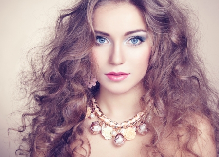 Beauty - woman, beauty, girl, blue eyes, jewel, frumusete, model, face, oleg gekman